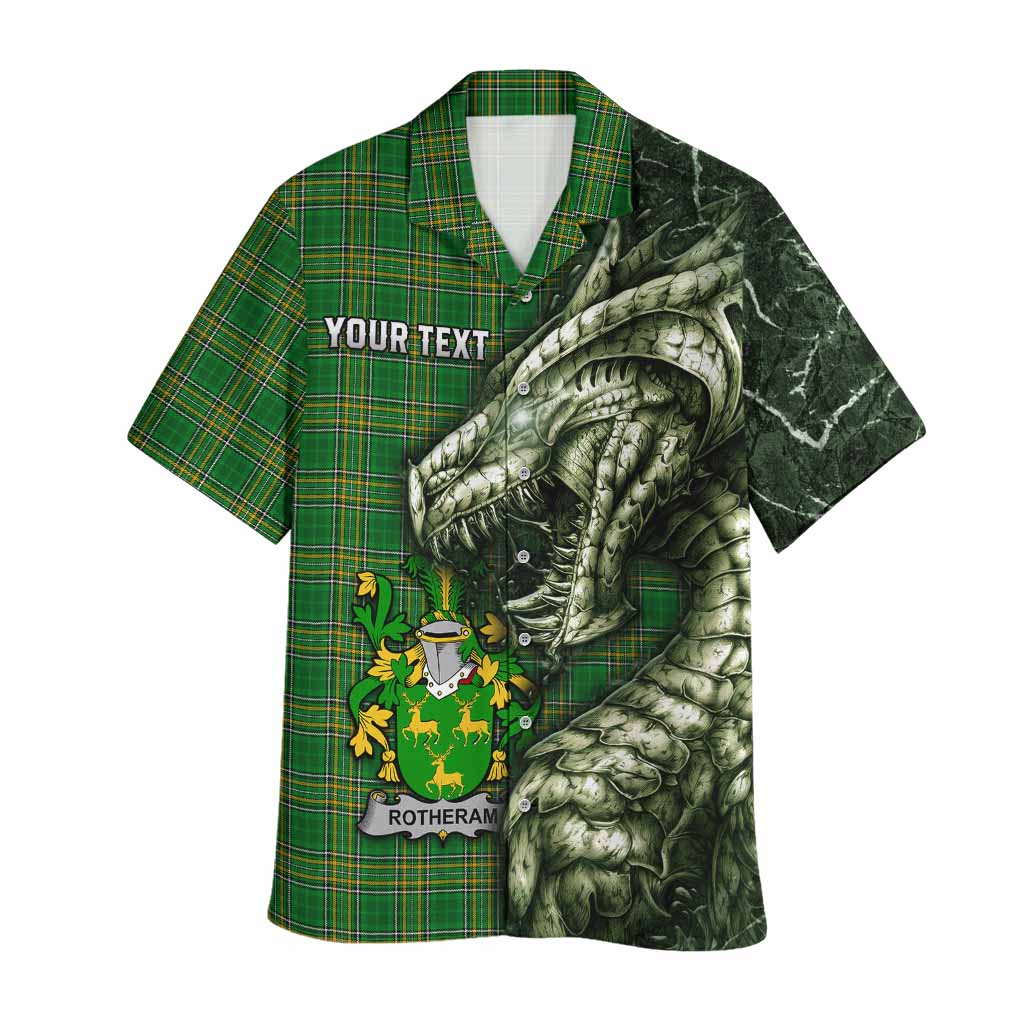 Rotheram Irish Clan Hawaiian Shirt Irish Roots Dragon Soul