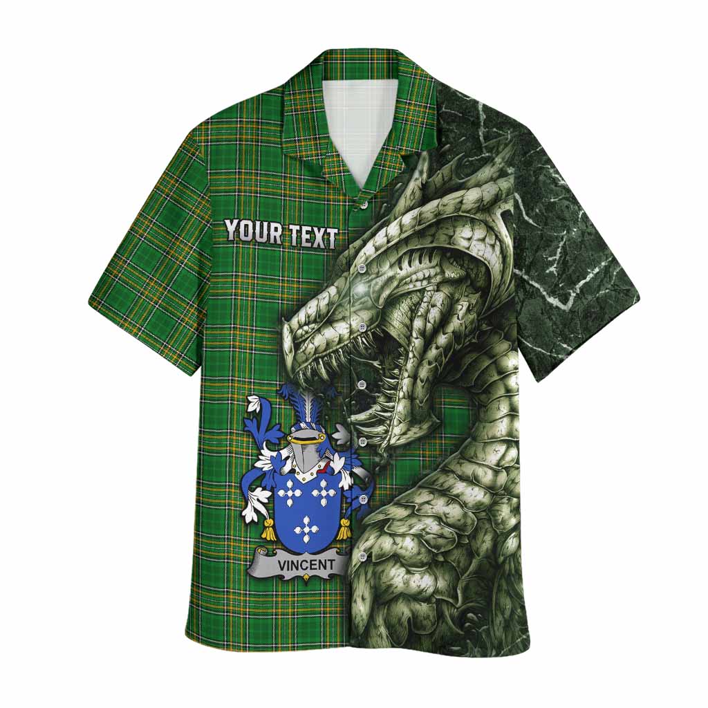 Vincent Irish Clan Hawaiian Shirt Irish Roots Dragon Soul