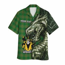 Waterhouse Irish Clan Hawaiian Shirt Irish Roots Dragon Soul