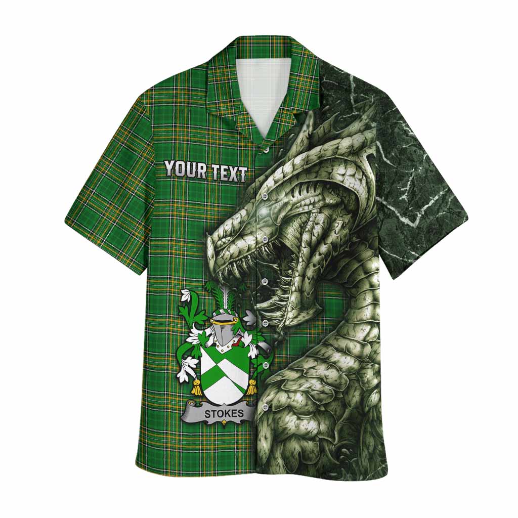 Stokes Irish Clan Hawaiian Shirt Irish Roots Dragon Soul