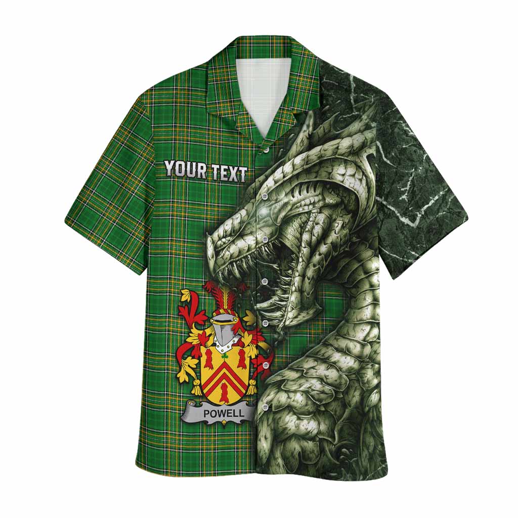 Powell Irish Clan Hawaiian Shirt Irish Roots Dragon Soul