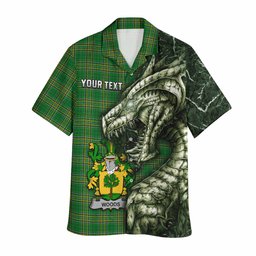 Woods Irish Clan Hawaiian Shirt Irish Roots Dragon Soul