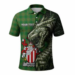Apsley Irish Clan Polo Shirt Irish Roots Dragon Soul