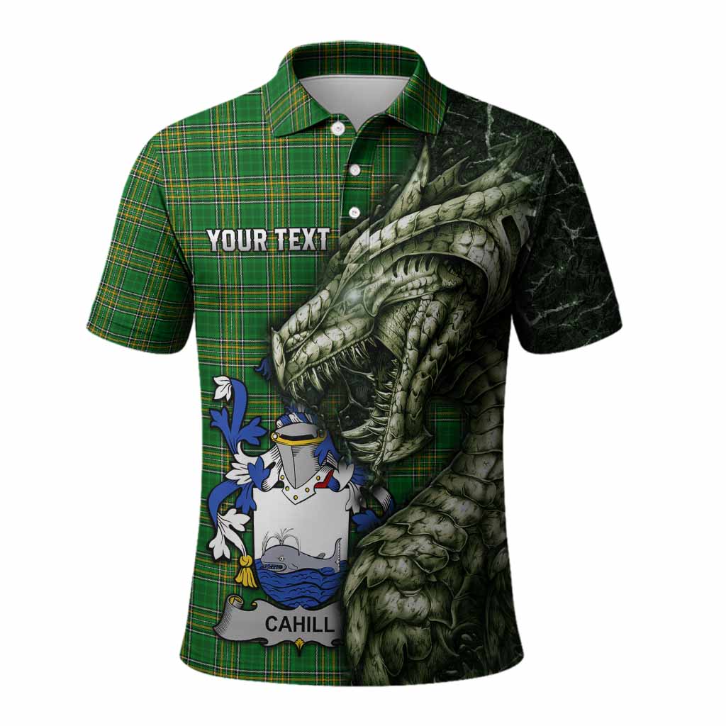 Cahill Irish Clan Polo Shirt Irish Roots Dragon Soul