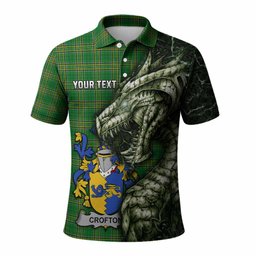 Crofton Irish Clan Polo Shirt Irish Roots Dragon Soul