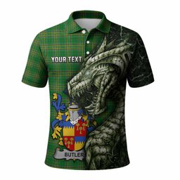 Butler Irish Clan Polo Shirt Irish Roots Dragon Soul