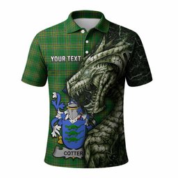 Cotter Irish Clan Polo Shirt Irish Roots Dragon Soul