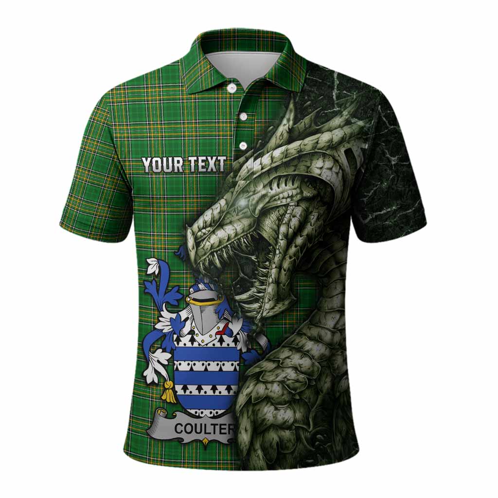 Coulter Irish Clan Polo Shirt Irish Roots Dragon Soul