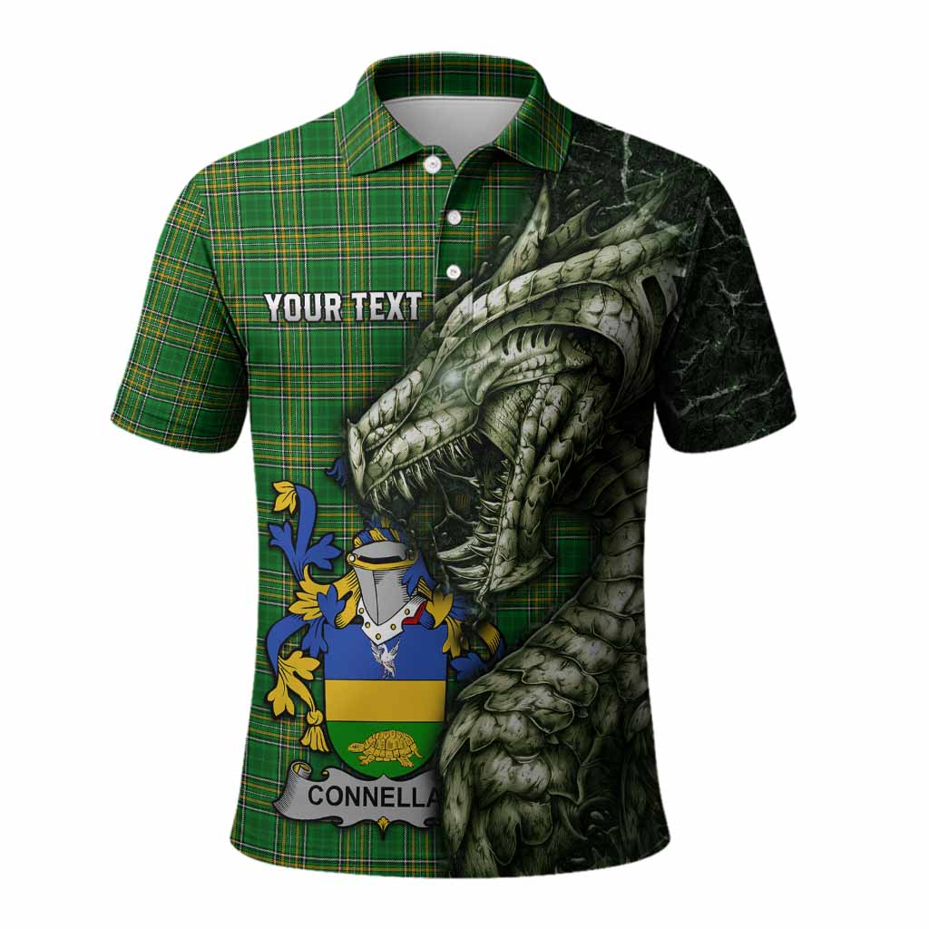 Connellan Irish Clan Polo Shirt Irish Roots Dragon Soul