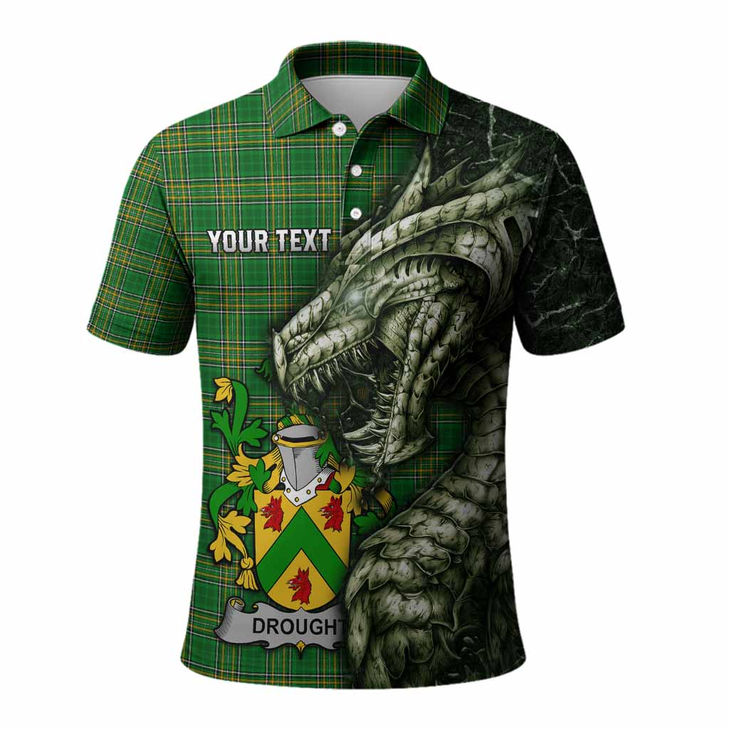 Drought Irish Clan Polo Shirt Irish Roots Dragon Soul