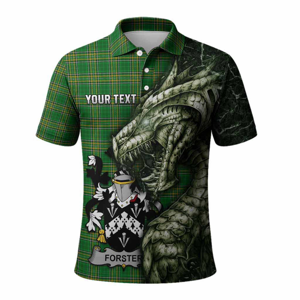 Forster Irish Clan Polo Shirt Irish Roots Dragon Soul