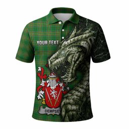 Dempsey Irish Clan Polo Shirt Irish Roots Dragon Soul