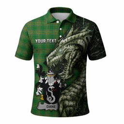 Dane Irish Clan Polo Shirt Irish Roots Dragon Soul