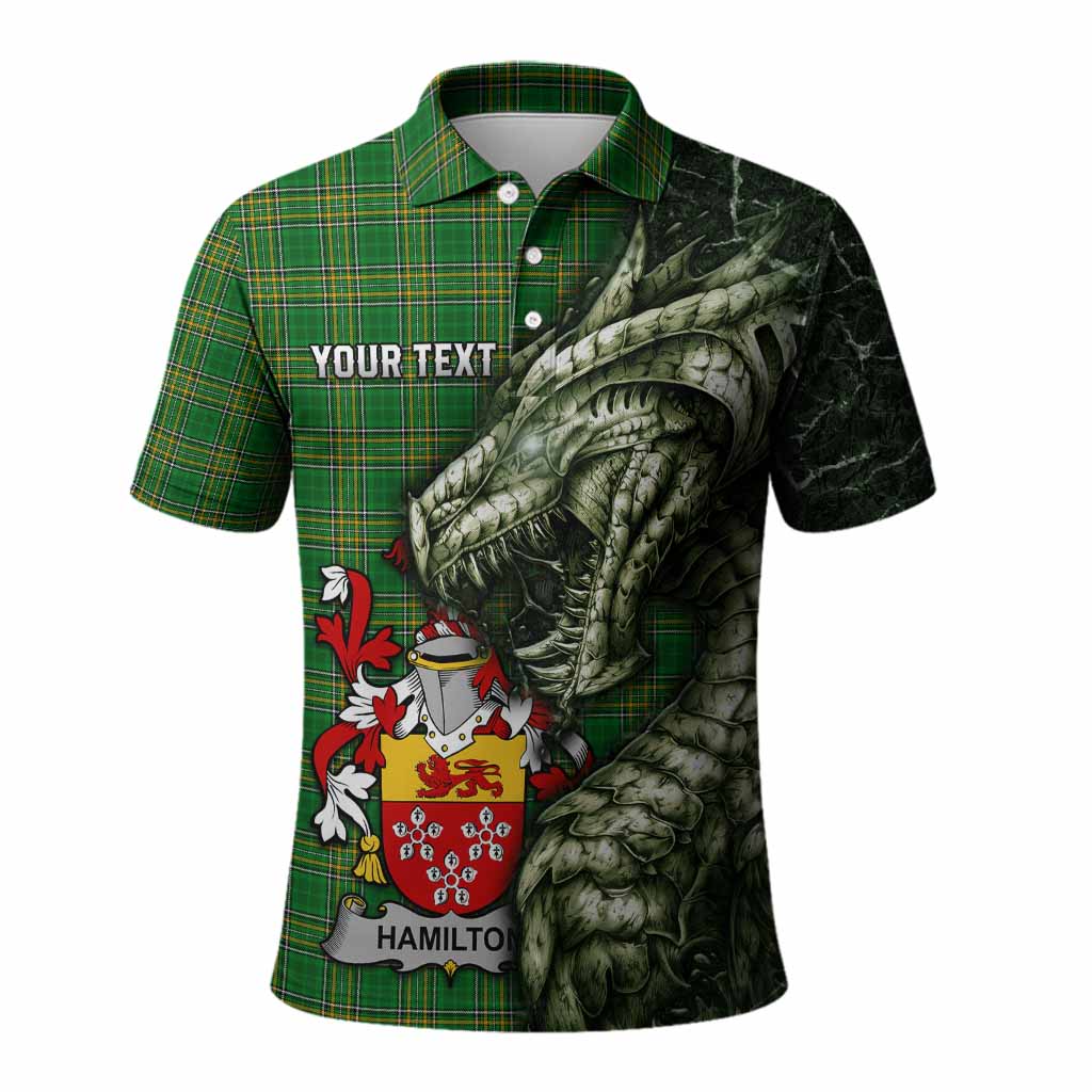 Hamilton Irish Clan Polo Shirt Irish Roots Dragon Soul