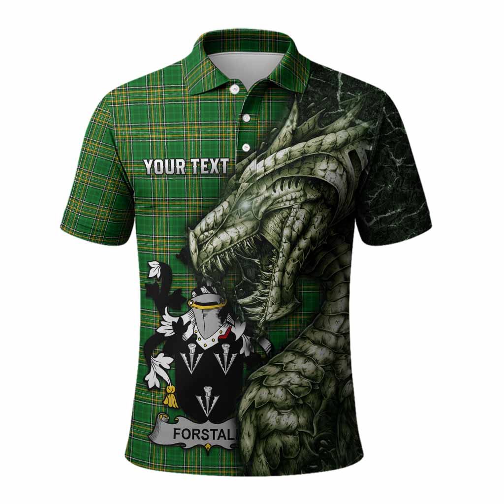 Forstall Irish Clan Polo Shirt Irish Roots Dragon Soul