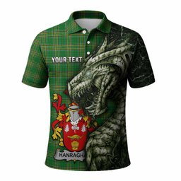 Hanraghan Irish Clan Polo Shirt Irish Roots Dragon Soul