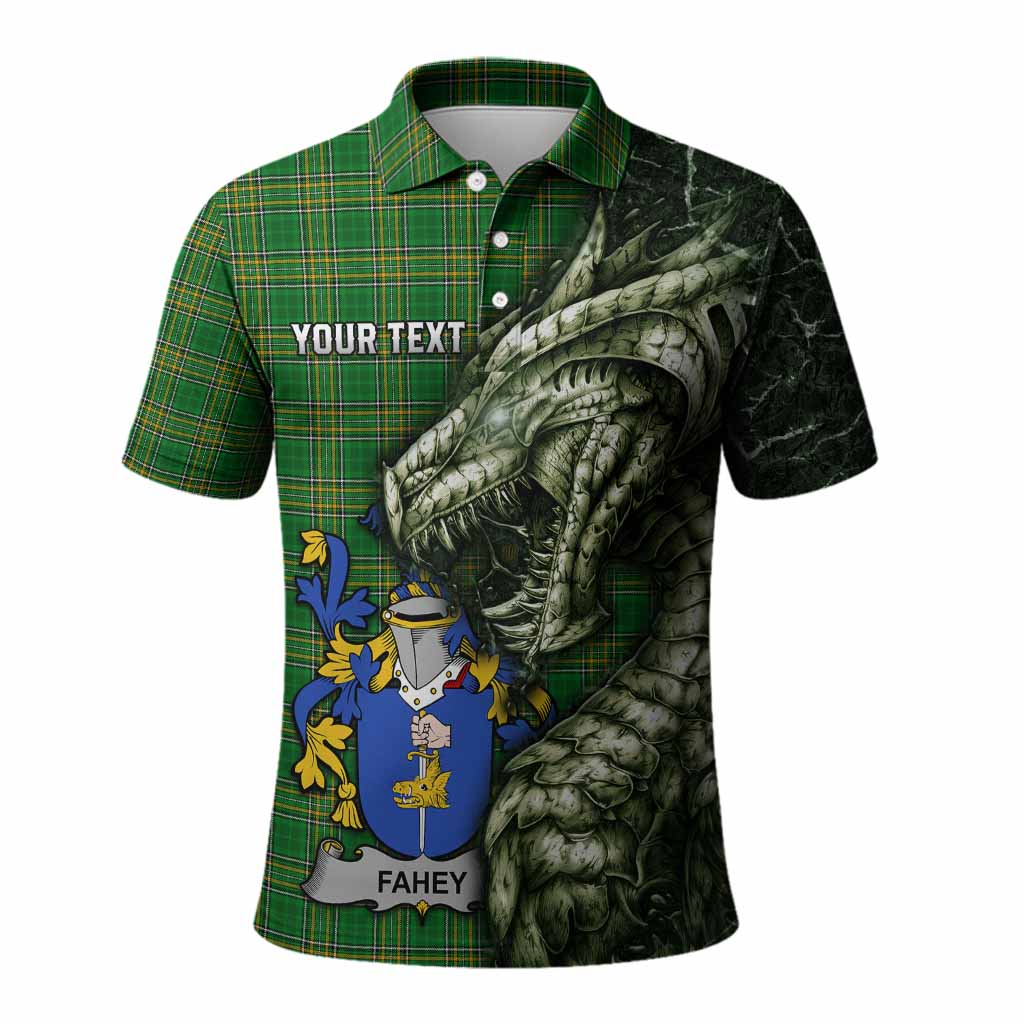 Fahey Irish Clan Polo Shirt Irish Roots Dragon Soul