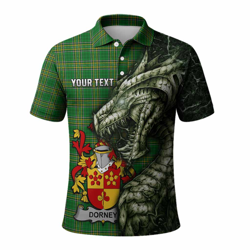 Dorney Irish Clan Polo Shirt Irish Roots Dragon Soul