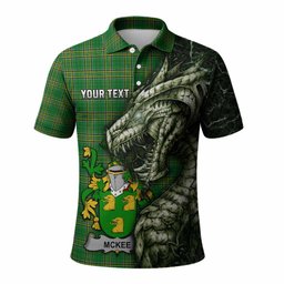 McKee Irish Clan Polo Shirt Irish Roots Dragon Soul