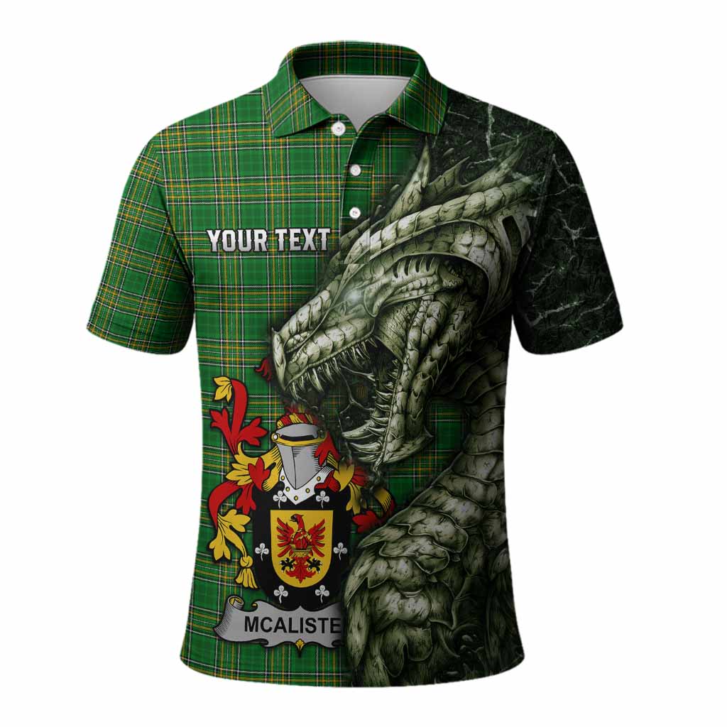 McAlister Irish Clan Polo Shirt Irish Roots Dragon Soul