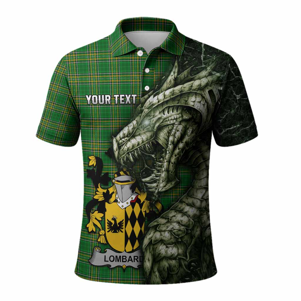 Lombard Irish Clan Polo Shirt Irish Roots Dragon Soul