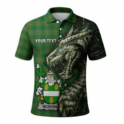 McKenna Irish Clan Polo Shirt Irish Roots Dragon Soul