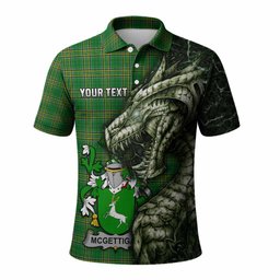McGettigan Irish Clan Polo Shirt Irish Roots Dragon Soul