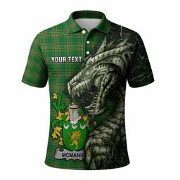 McManus Irish Clan Polo Shirt Irish Roots Dragon Soul
