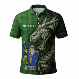 Maloney Irish Clan Polo Shirt Irish Roots Dragon Soul