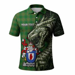 Mulrony Irish Clan Polo Shirt Irish Roots Dragon Soul