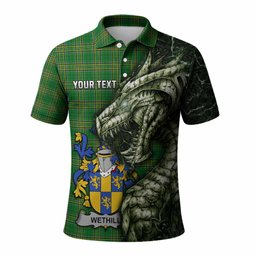 Wethill Irish Clan Polo Shirt Irish Roots Dragon Soul