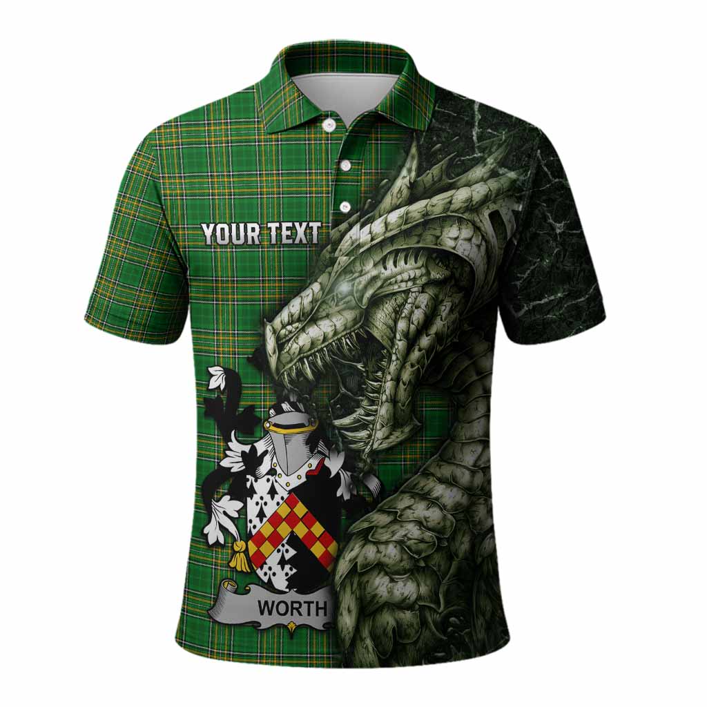 Worth Irish Clan Polo Shirt Irish Roots Dragon Soul