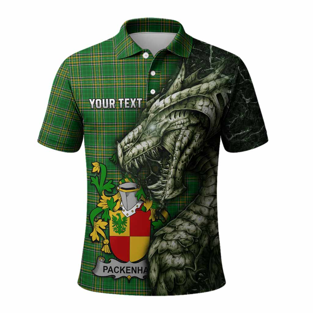 Packenham Irish Clan Polo Shirt Irish Roots Dragon Soul