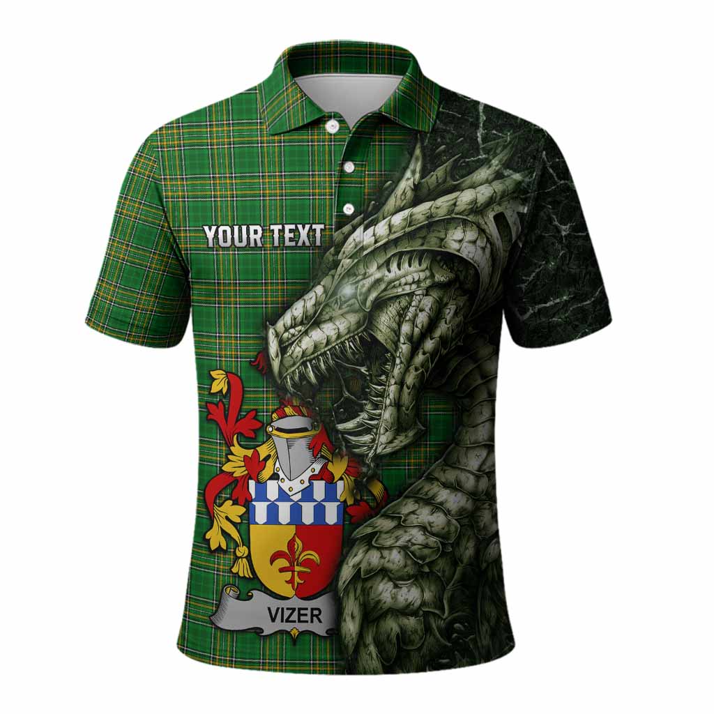 Vizer Irish Clan Polo Shirt Irish Roots Dragon Soul