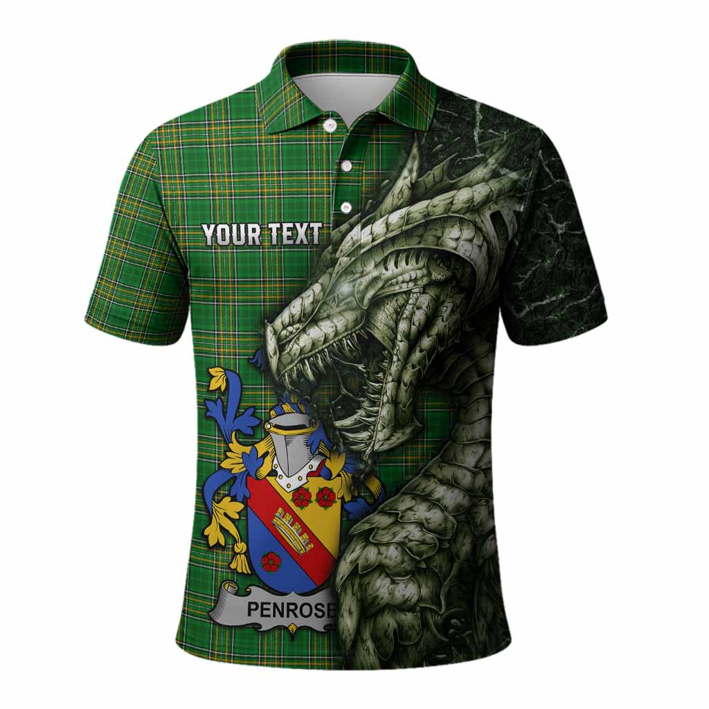 Penrose Irish Clan Polo Shirt Irish Roots Dragon Soul