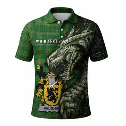 Vaughan Irish Clan Polo Shirt Irish Roots Dragon Soul