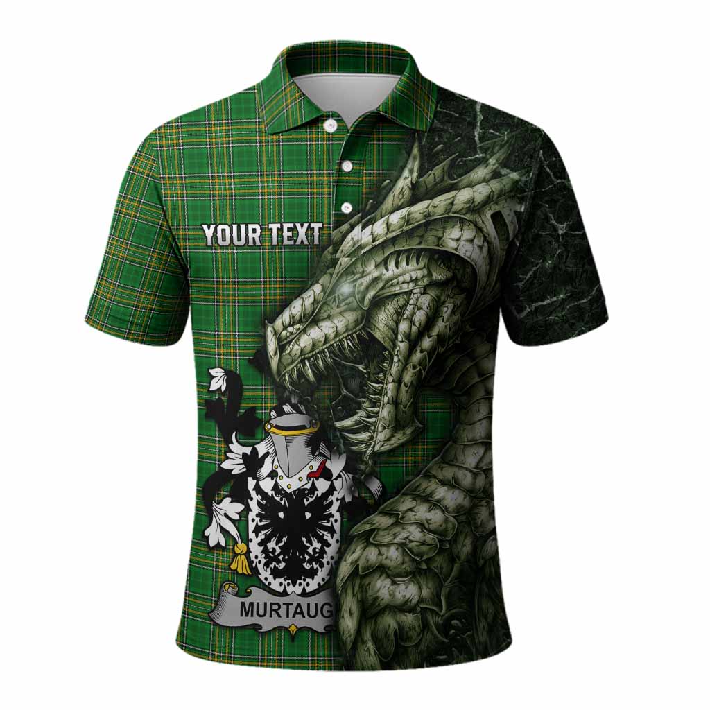 Murtaugh Irish Clan Polo Shirt Irish Roots Dragon Soul