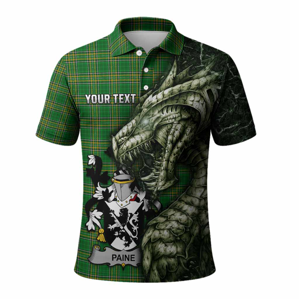 Paine Irish Clan Polo Shirt Irish Roots Dragon Soul