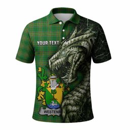 Westenra Irish Clan Polo Shirt Irish Roots Dragon Soul