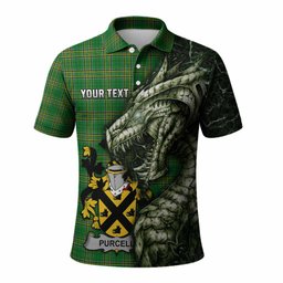 Purcell Irish Clan Polo Shirt Irish Roots Dragon Soul