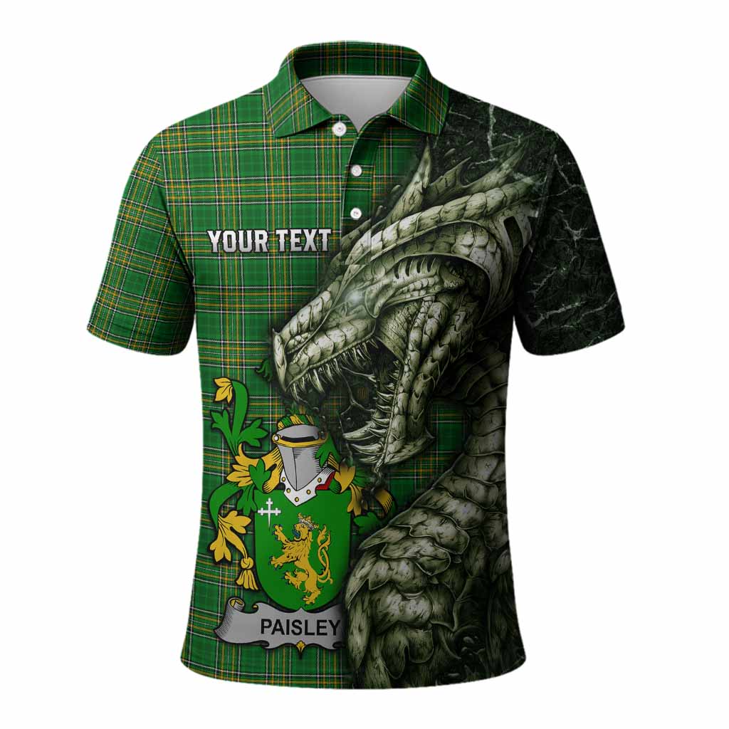 Paisley Irish Clan Polo Shirt Irish Roots Dragon Soul