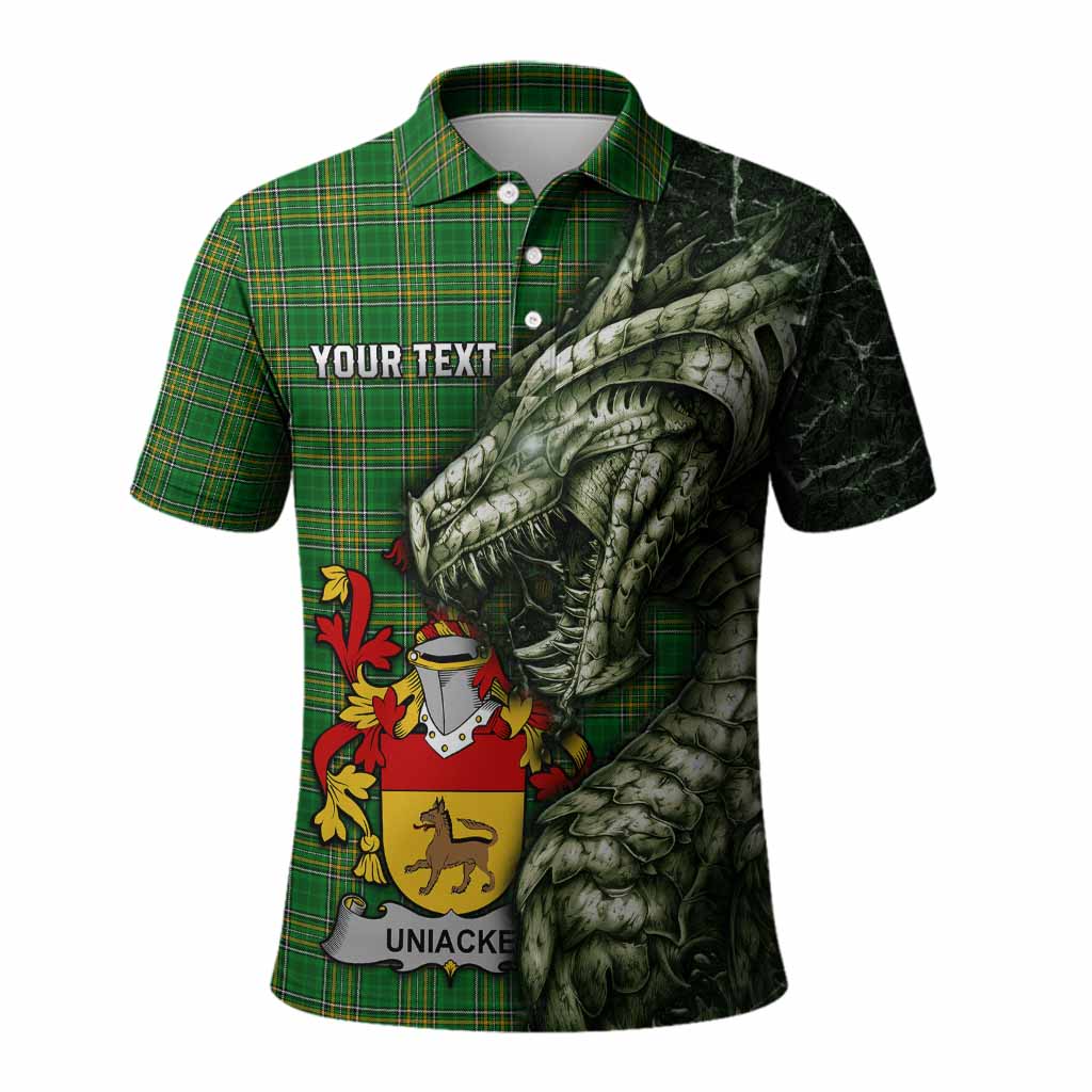 Uniacke Irish Clan Polo Shirt Irish Roots Dragon Soul