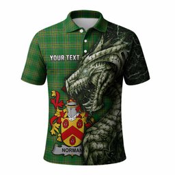 Norman Irish Clan Polo Shirt Irish Roots Dragon Soul