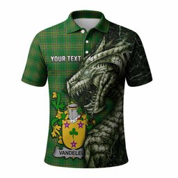 Vandeleur Irish Clan Polo Shirt Irish Roots Dragon Soul