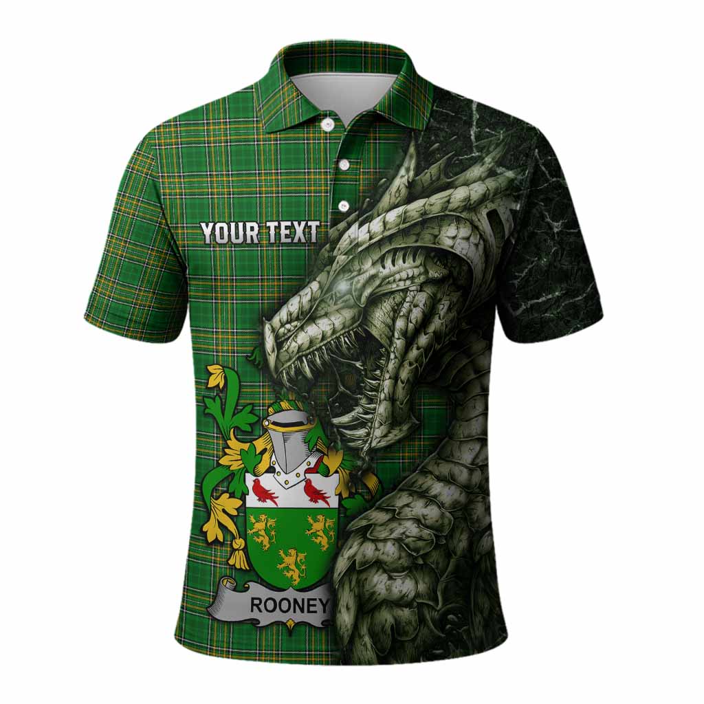 Rooney Irish Clan Polo Shirt Irish Roots Dragon Soul