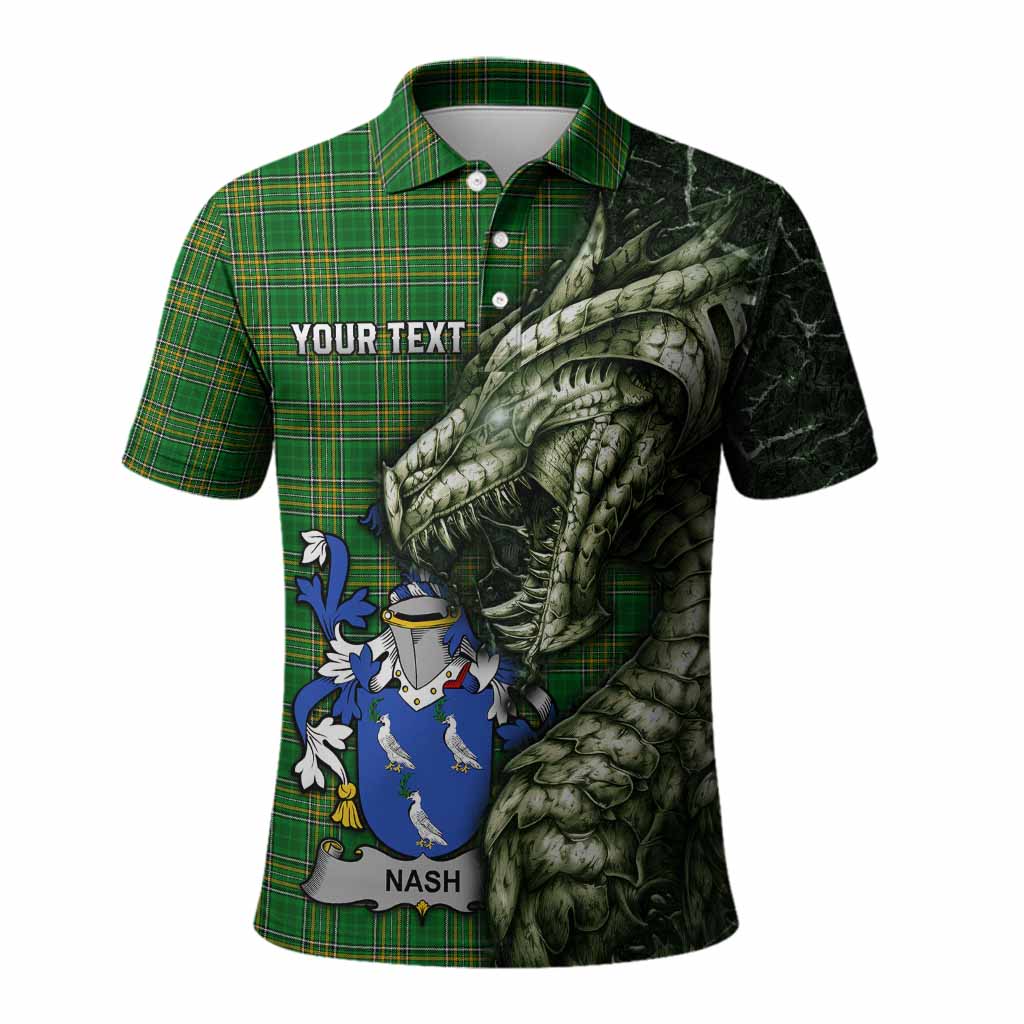 Nash Irish Clan Polo Shirt Irish Roots Dragon Soul