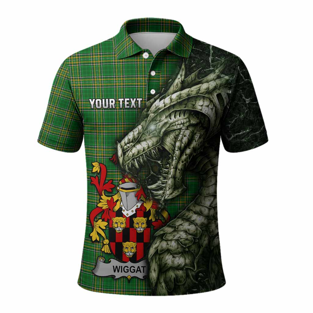 Wiggat Irish Clan Polo Shirt Irish Roots Dragon Soul