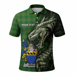 Wray Irish Clan Polo Shirt Irish Roots Dragon Soul