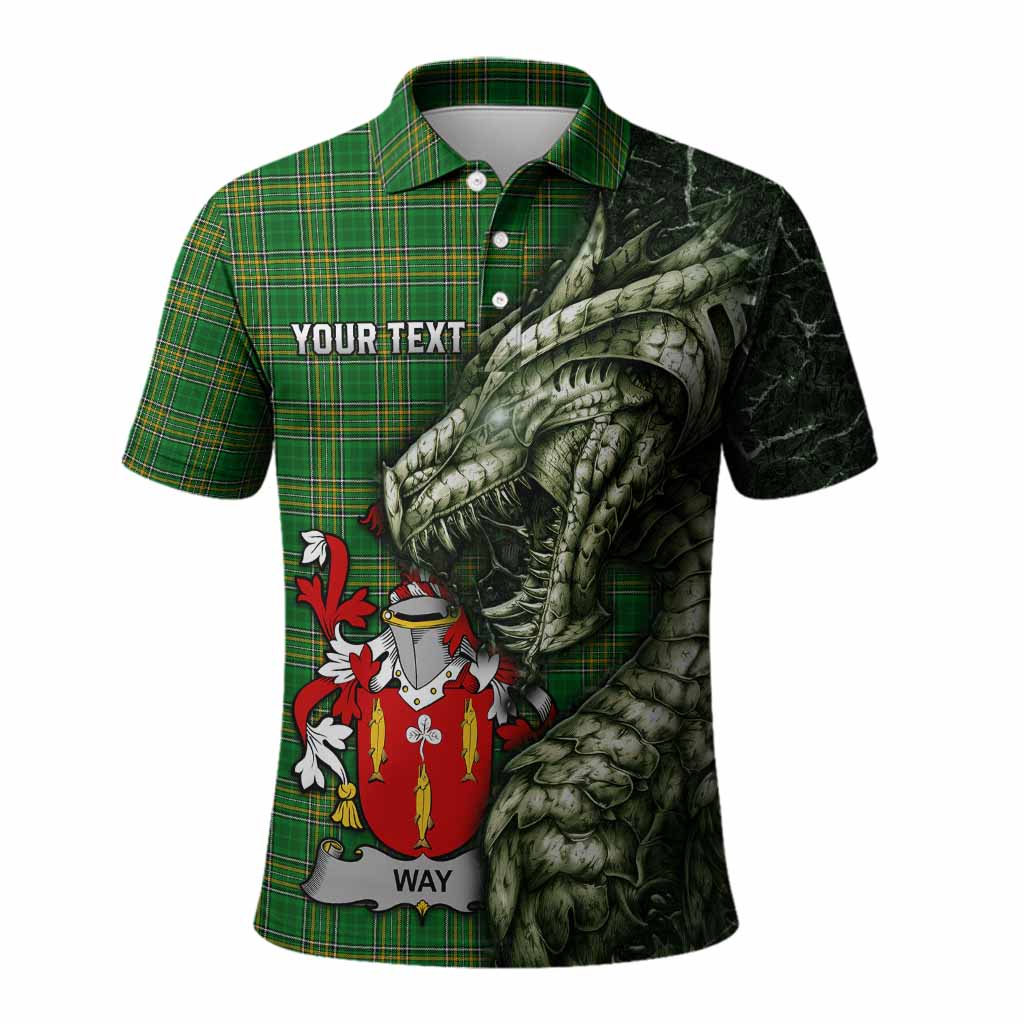 Way Irish Clan Polo Shirt Irish Roots Dragon Soul