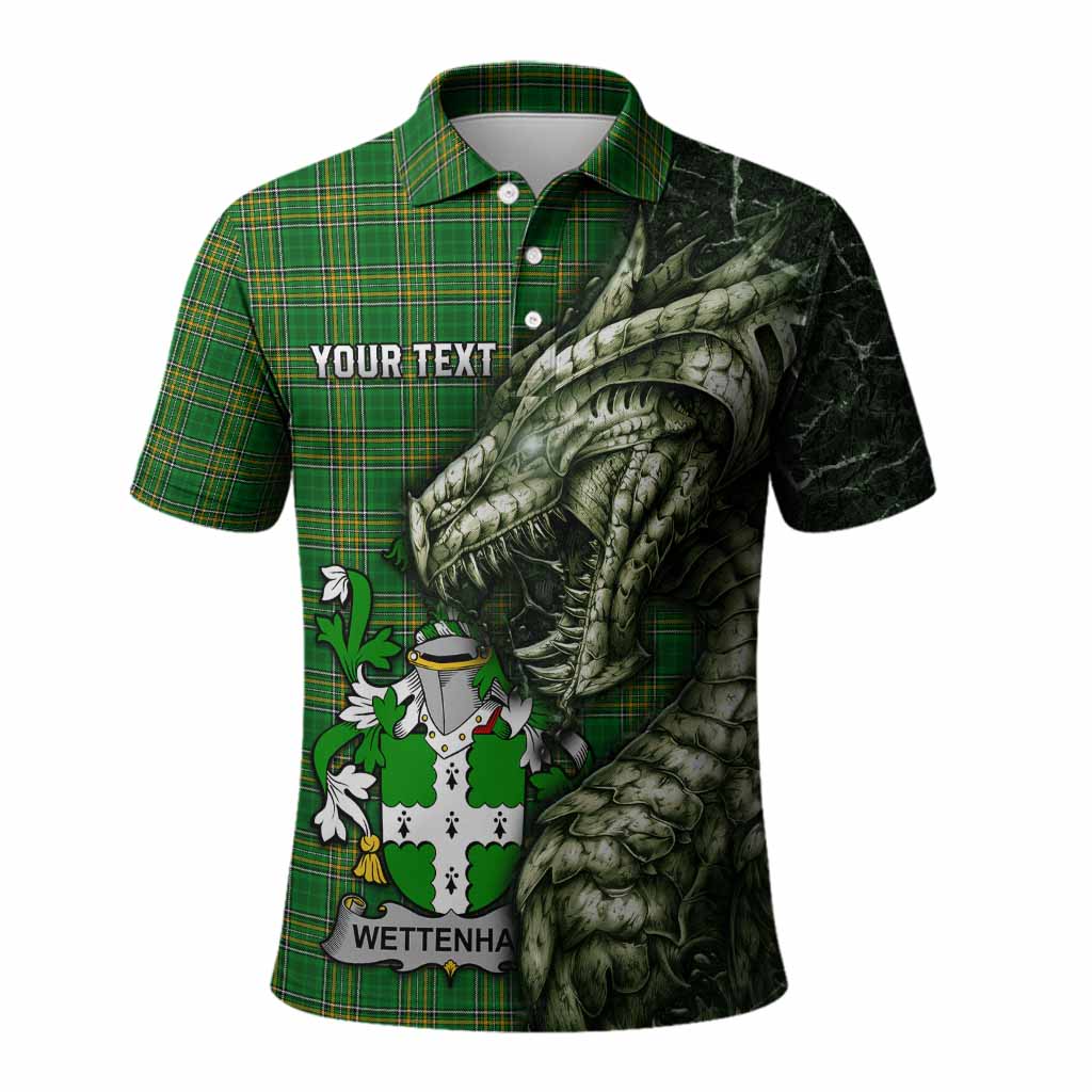 Wettenhall Irish Clan Polo Shirt Irish Roots Dragon Soul